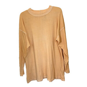 Free People We The Free Orange Long Sleeve Top Size Small